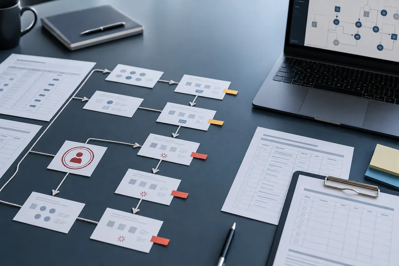 Automation process notes and connected steps